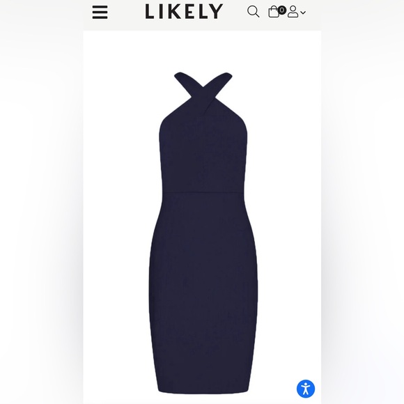 Likely Carolyn bodycon dress in Navy Blue Size 8 (like new!) - Picture 2 of 5